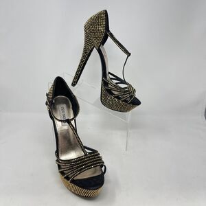 WOW Steve Madden Avory Rhinestone Wedding Black Tie Evening Date Night